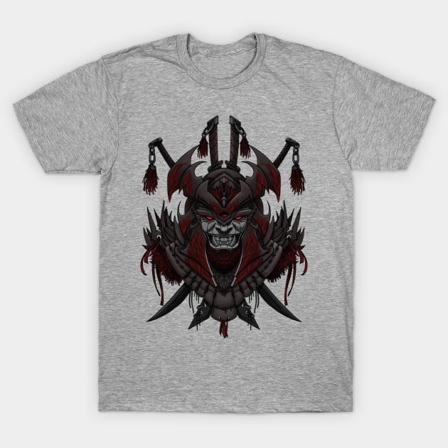 Dark samurai mask T-Shirt by StaCh